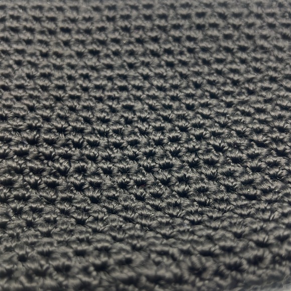 The Sak Elliot Lucca black crocheted mini top handle bag/purse small size zipper - Picture 16 of 16